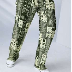 Tribal Forest Print Pant - front view